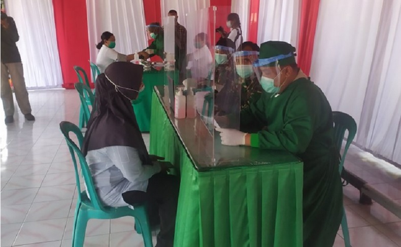 Simulasi Pemberian Vaksin Covid-19 Kembali Digelar di Bali