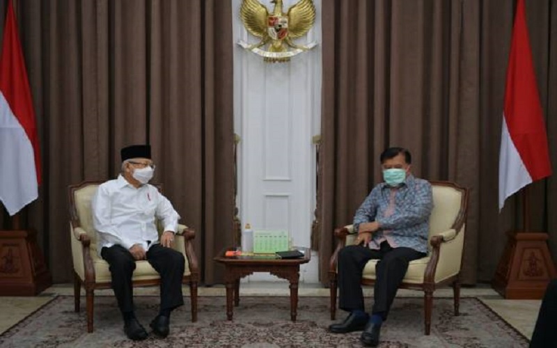 Ma’Ruf Amin Bertemu JK, Bahas Pertemuan Ulama 