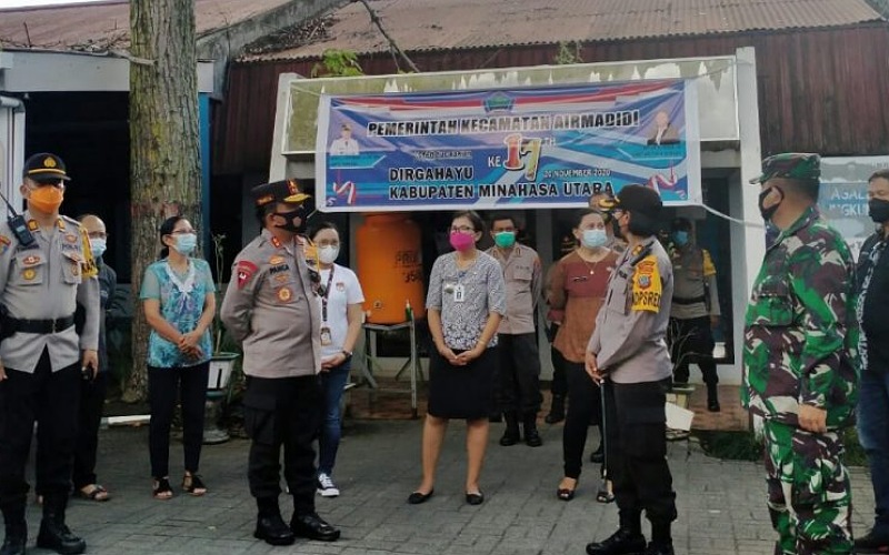 Kapolda Sulut Tinjau Pengamanan Tempat Penyimpanan Logistik Pilkada di Minut