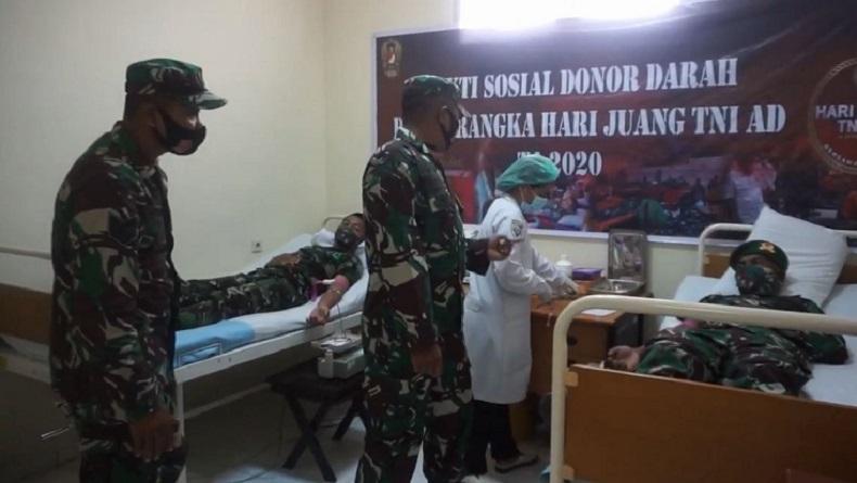 title Peringati Hari Juang Kartika (HJK) TNI AD ke 75, Kodim 1710/Mimika Donor Darah Peringati Hari Juang Kartika (HJK) TNI AD ke 75, Kodim 1710/Mimika Donor Darah