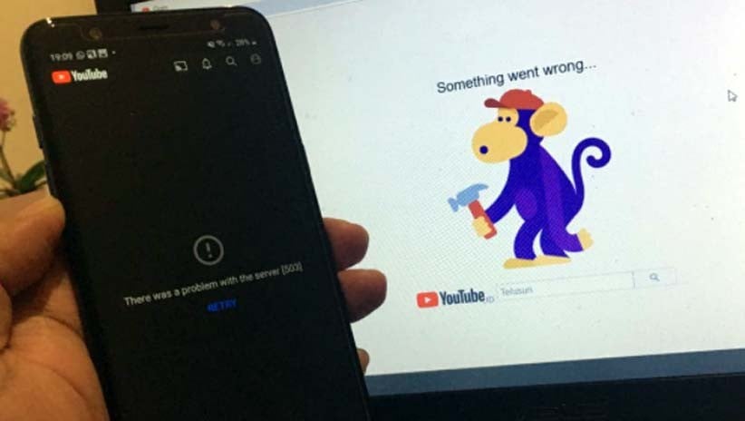 Youtube dan Gmail Down, Begini Tampilan di HP dan PC - Bagian 1