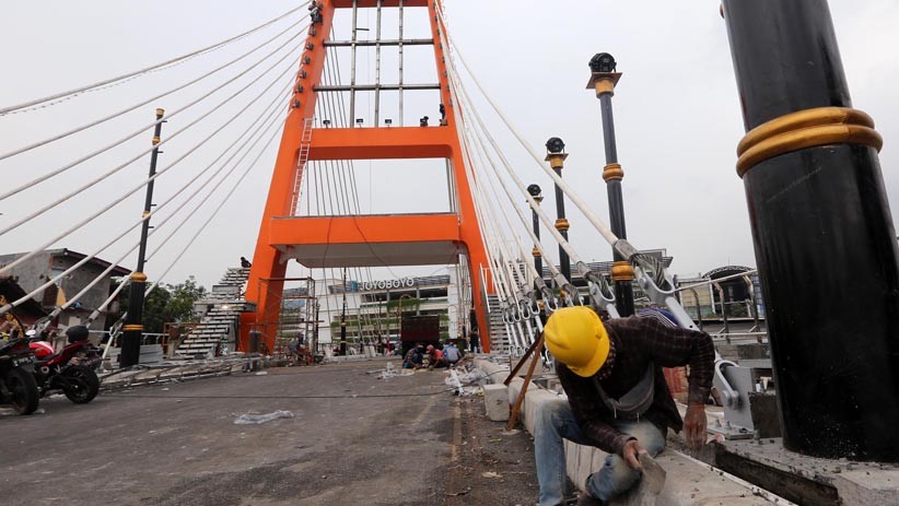 Ikon Baru Kota Surabaya, Proyek Jembatan Joyoboyo Dikebut
