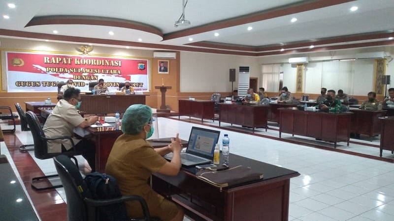 Polda Sulut Gelar Rakor Bersama Gugus Tugas Covid-19 dan Pengusaha, Ini yang Disepakati