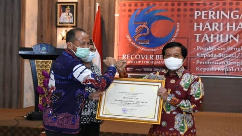 title Hari HAM Sedunia, 5 Kabupaten/Kota di Babel Raih Penghargaan Hari HAM Sedunia, 5 Kabupaten/Kota di Babel Raih Penghargaan