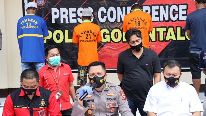 Spesialis Pencurian Baterai Aki Tower Ditangkap Tim Resmob Gabungan Polda Gorontalo
