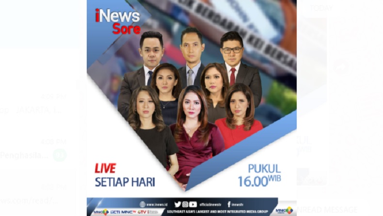 "iNews Sore" Live di iNews dan RCTI+ Selasa Pukul 15.45: Kontroversi Perpres Pencegahan Ekstrimisme