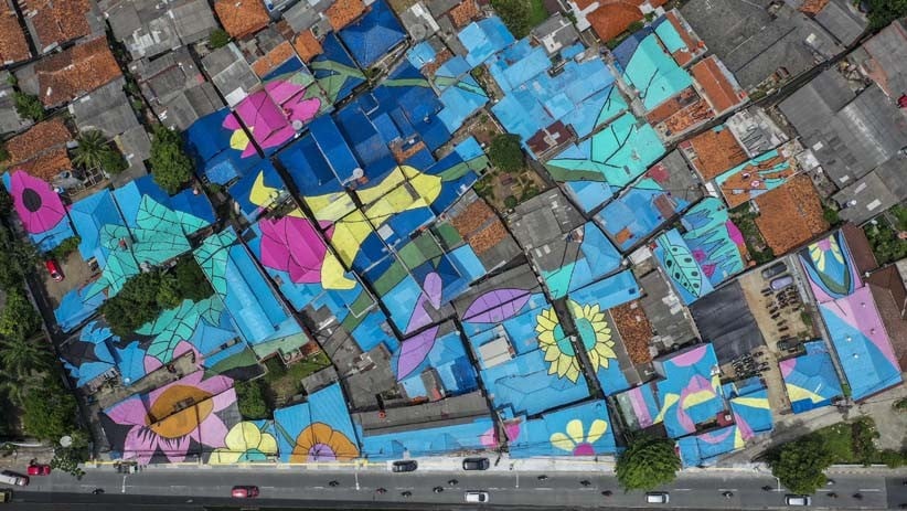 Warna-warni Atap Rumah Permukiman Warga Lenteng Agung - Bagian 1