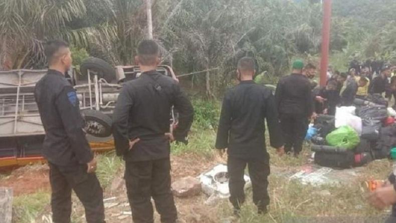 Kecelakaan Bus Polda Sumsel di Kerinci, Puluhan Brimob Terluka Dilarikan ke Rumah Sakit