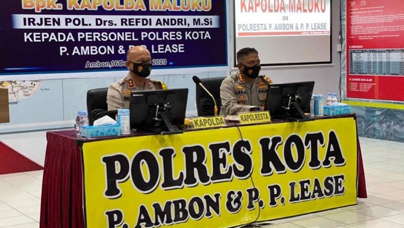 Kunjungan ke Polresta Ambon dan PP Lease, Kapolda Maluku: Mari Jaga Kamtibmas dengan Ikhlas