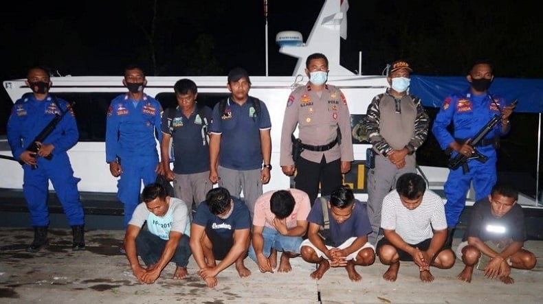 Rusak Lingkungan saat Tangkap Ikan, 6 Nelayan di Simeulue Diamankan Polisi