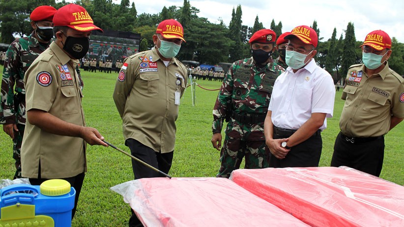Apel Kesiapan Kopassus dan Tagana Hadapi Fenomena La Nina - Bagian 1