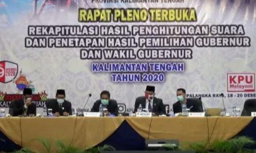 title Rapat Pleno KPU, Sugianto Sabran-Edy Ditetapkan Pemenang Pilkada Kalteng Rapat Pleno KPU, Sugianto Sabran-Edy Ditetapkan Pemenang Pilkada Kalteng