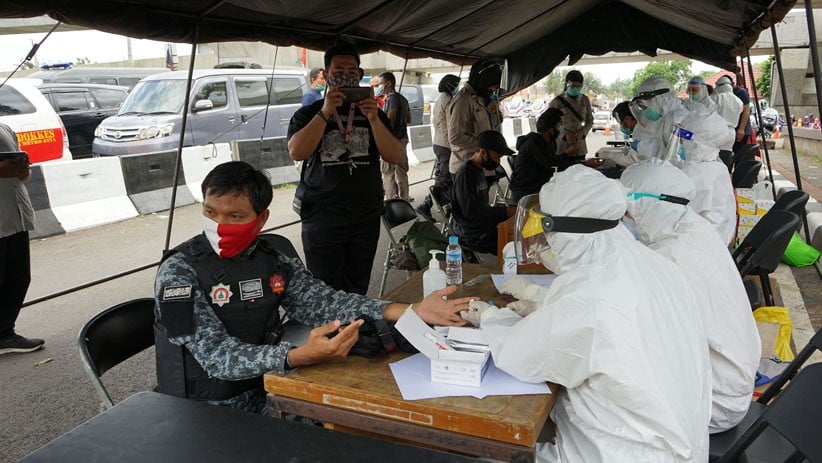 Massa Aksi 1812 Jalani Rapid Test - Bagian 1