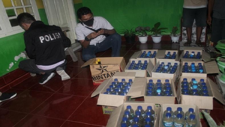 Ratusan Botol Cap Tikus Diamankan dalam Operasi Pekat Otanaha III Polres Gorontalo