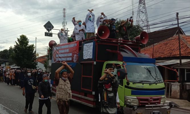 Merasa Dijamin UUD 45, Aksi Simpatisan HRS di Mapolres Purwakarta Tak Perlu Izin