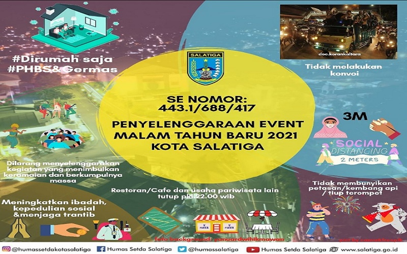 Selain Konvoi, Warga Salatiga Juga Dilarang Bunyikan Terompet di Malam Tahun Baru