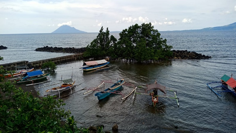 Peringatan Dini BMKG: Gelombang Tinggi 4 Meter di Perairan Sangihe, Sitaro  dan Laut Maluku 