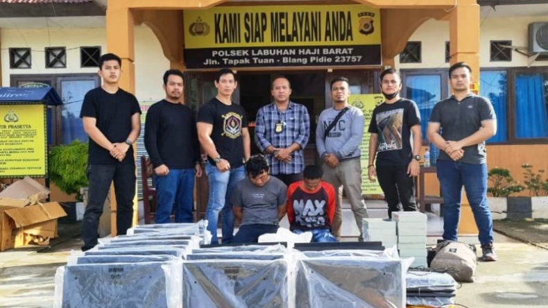 Curi 18 Komputer di Sekolah, 2 Residivis Asal Simeulue Diciduk Polisi