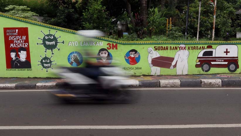 Angka Penularan Covid Tinggi, Mural Protokol Kesehatan Bertebaran di Jakarta - Bagian 2