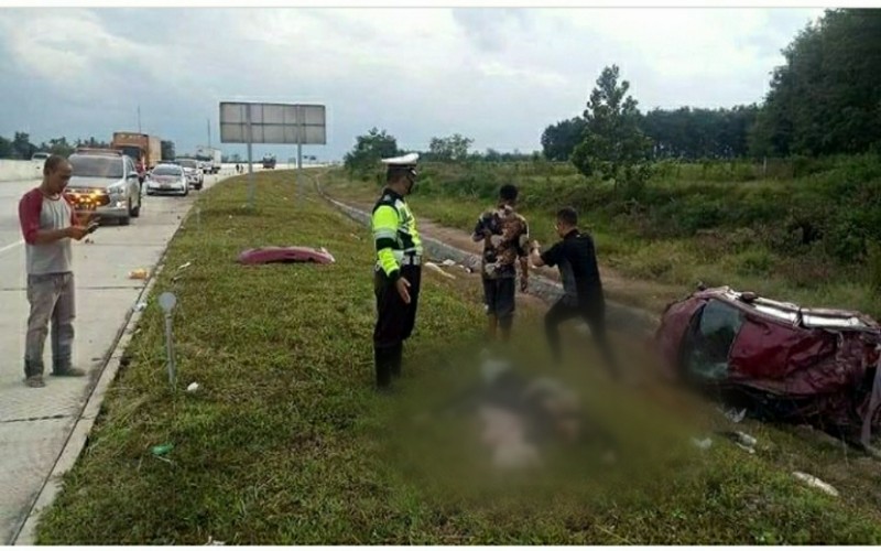 Pecah Ban di Tol Terpeka, 2 Perempuan Muda Asal Palembang Tewas