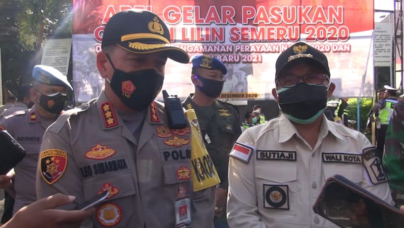 Cegah Covid-19, Polresta Malang Ancam Bubarkan Kerumunan  Tahun Baru 