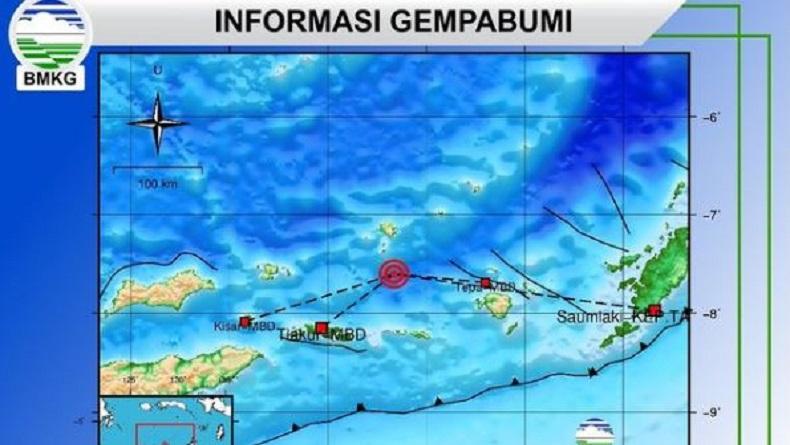 Gempa Hari Ini M4 8 Guncang Maluku Barat Daya Tak Berpotensi Tsunami