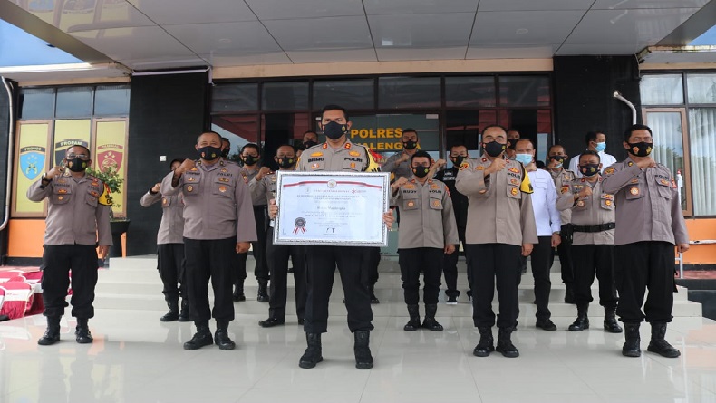 Sebelum AKBP Bismo Dimutasi, Polres Majalengka Raih Penghargaan Ini dari Kemenpan RB
