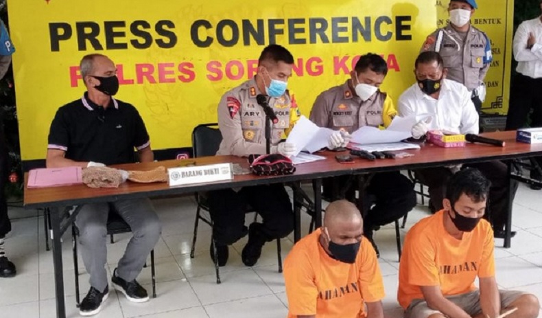Curi Pistol Anggota TNI, Pemuda di Sorong Ternyata Juga Pengedar Ganja