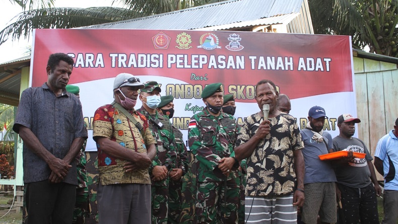 Warga Kampung di Keerom Papua Hibahkan Tanah Adat 21 Ha kepada TNI