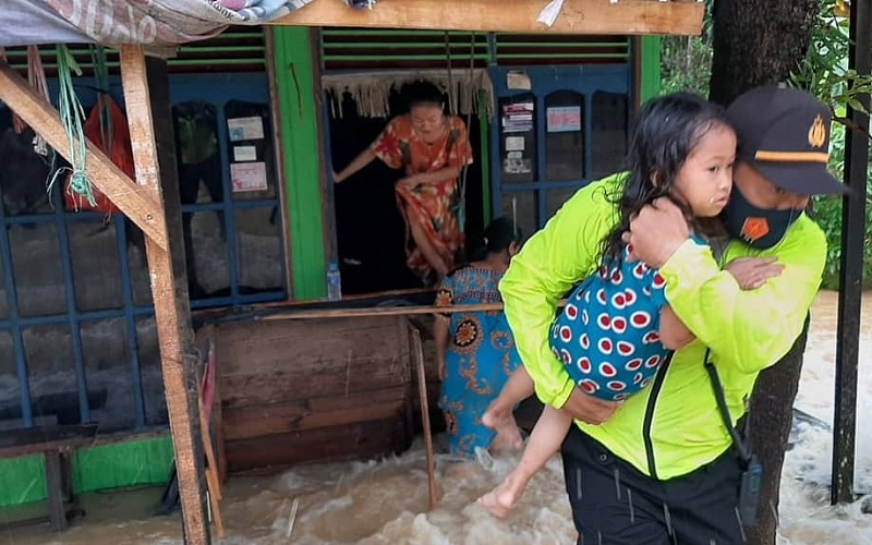 Banjir di Kota Banjarbaru, Warga Mulai Dievakuasi