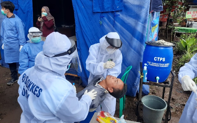 2 Wisatawan asal Jateng dan Jatim Reaktif Covid-19 Rapid Test Antigen di Ciwidey