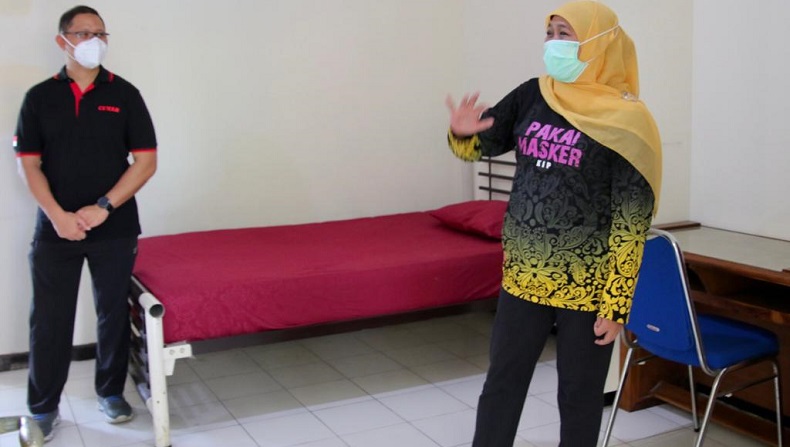 Gedung BPSDM Jatim Jadi Tempat Isolasi Pasien Covid-19 Pascarawat