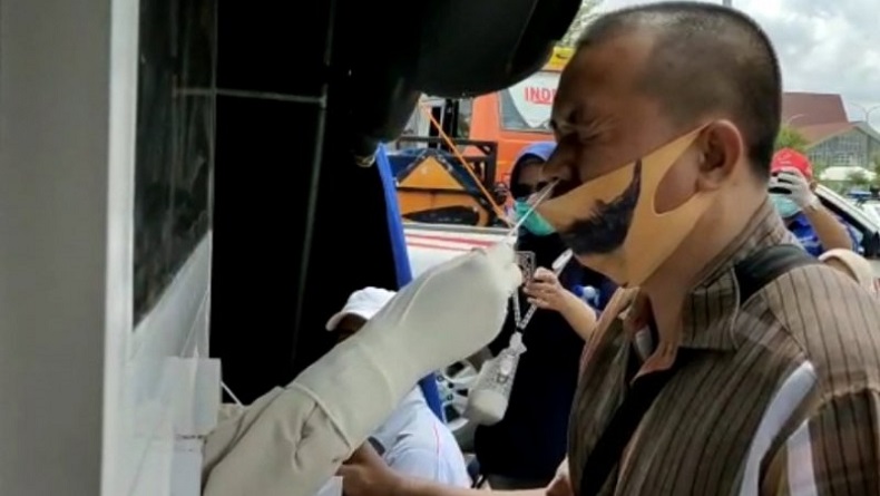 95 Sopir Bus dan Truk Tes Cepat Antigen di JTTS Lampung, Hasilnya Nonreaktif
