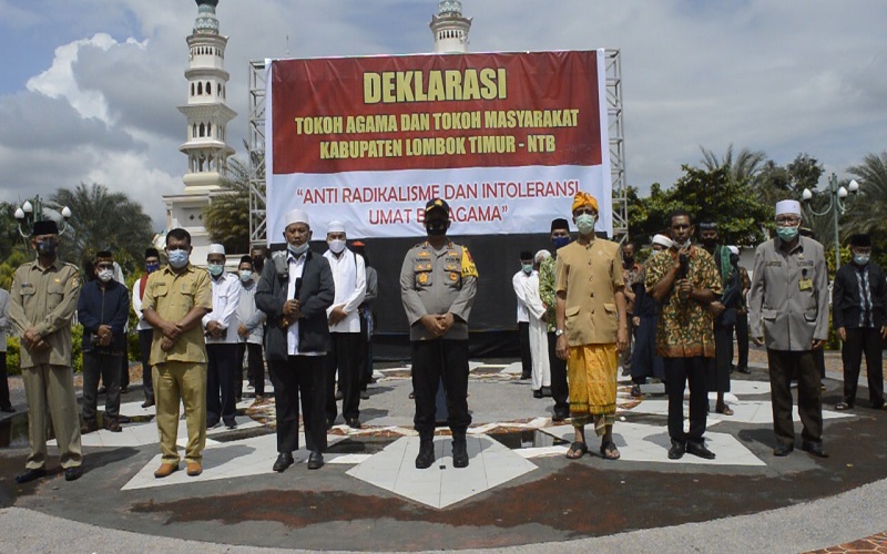 Tokoh Lintas Agama di Lombok Timur Deklarasi Anti Radikalisme dan Intoleransi