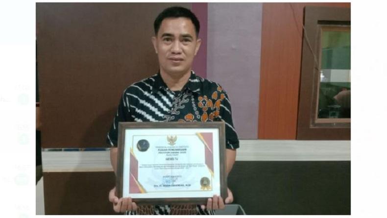 iNews TV Makasar Sabet Penghargaan dari Pemkab Jeneponto