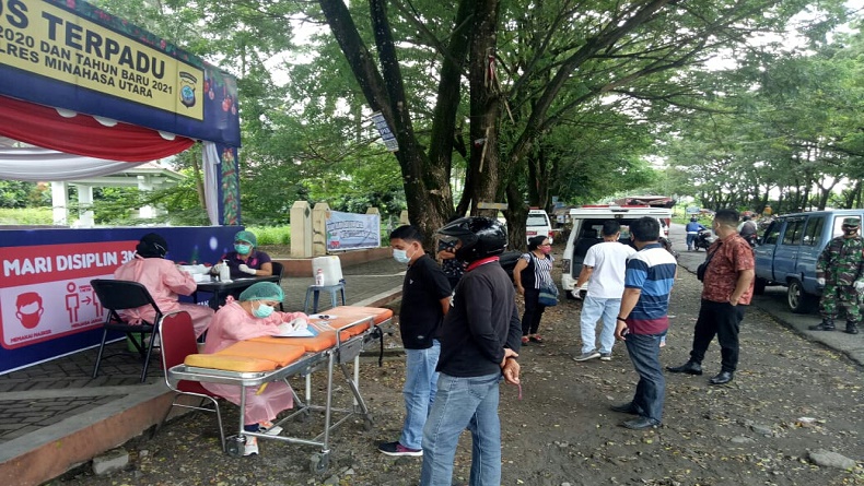 Hasil Rapid Test Reaktif, 13 Orang Dikembalikan ke Daerah Asal saat Masuki Minut