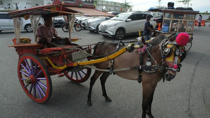 Cegah Kerumunan, Polisi Bersenjata Jaga Pantai Padang Sumatera Barat  - Bagian 2