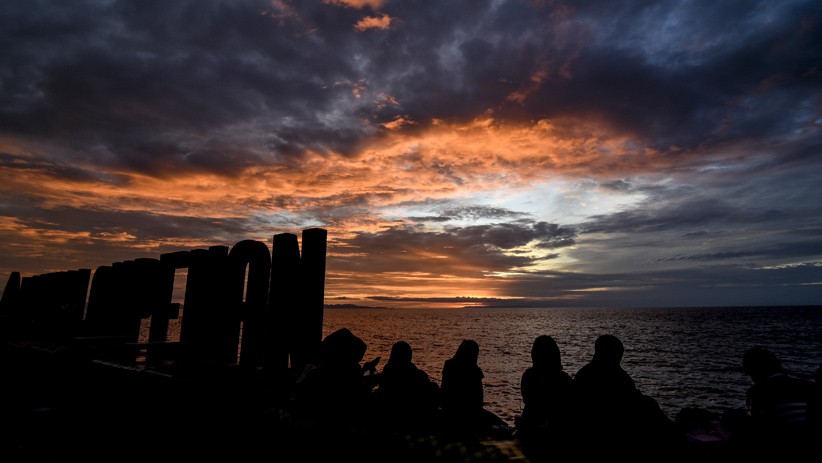 Menikmati Sunset Terakhir Tahun 2020 di Pantai Ampenan Mataram - Bagian 2