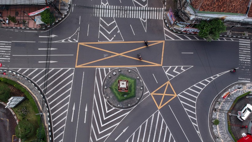 Libur Tahun Baru, Arus Lalu Lintas Kota Bandung Sepi  - Bagian 3