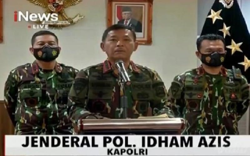 Malam Tahun Baru 2021 Berjalan Lancar, Ini Ucapan Kapolri kepada Masyarakat