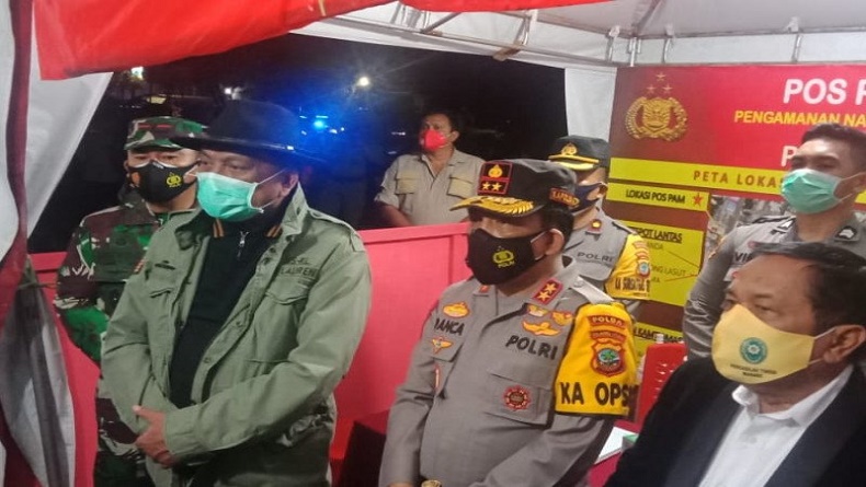 Gubernur Sulut dan Kapolda Pantau Pos Pengamanan saat Malam Tahun Baru 