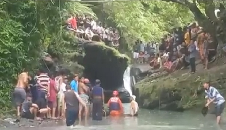 Mandi di Sungai, Kakak-Adik di Jembrana Tenggelam Belum Ditemukan