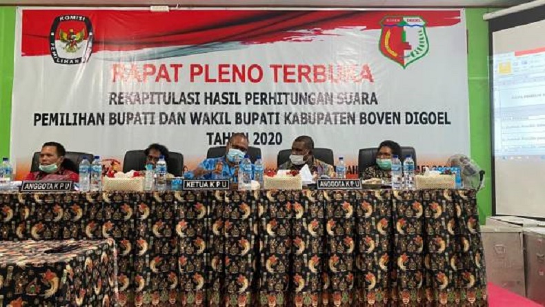 Pasangan Calon Yusak-Yakob Raih 52,87 Persen Suara di Pilkada Boven Digoel