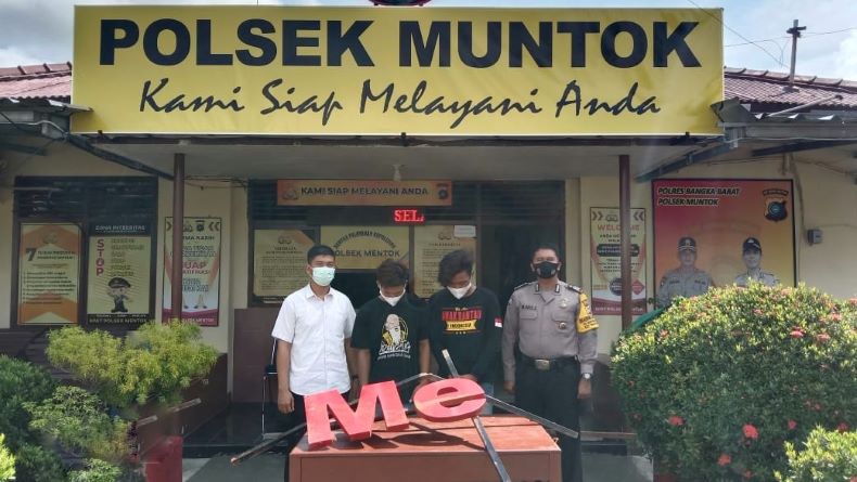 Polisi Tangkap Pelaku Perusakan Papan Nama Bukit Menumbing Muntok