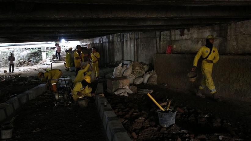 Kolong Jembatan di Jakarta Ditata agar Tidak Dihuni Tunawisma - Bagian 1