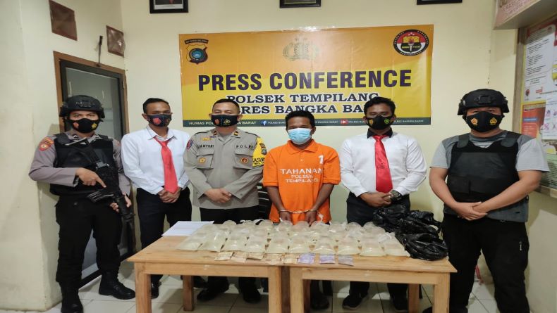 Polisi Tangkap Penjual Miras Ilegal di Bangka Barat