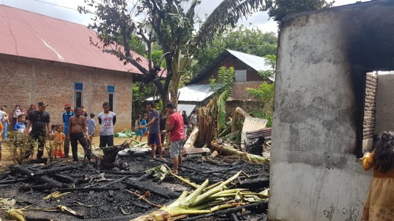  Kebakaran di Agam Sumbar, 2 Rumah dan Motor Ludes Dilalap Api