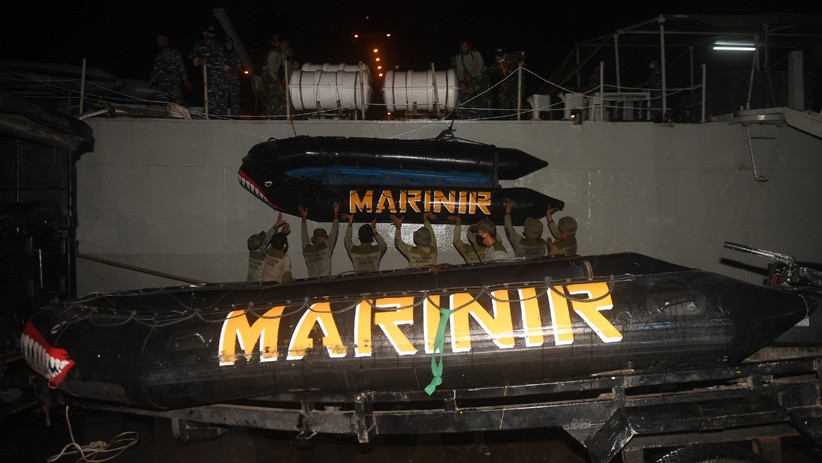 TNI AL Kerahkan Marinir Cari Pesawat Sriwijaya Air Jatuh di Kepulauan Seribu - Bagian 1