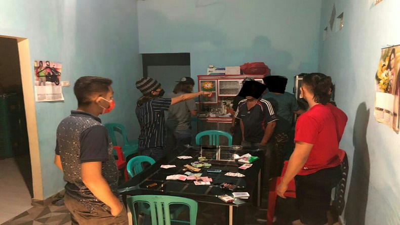 Polisi Gerebek Praktik Judi Remi dan Biskedo di Watudambo II Minahasa Utara
