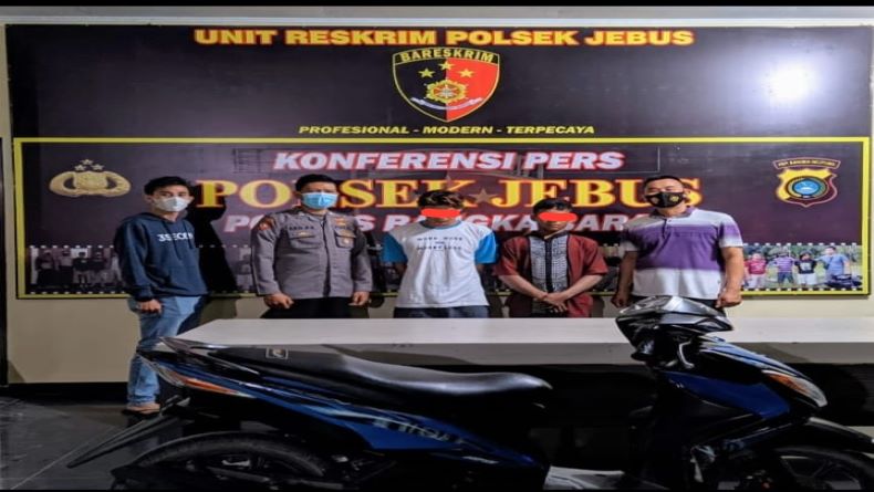 Enam Bulan Buron, Polsek Jebus Bekuk 2 Remaja Pelaku Curanmor 